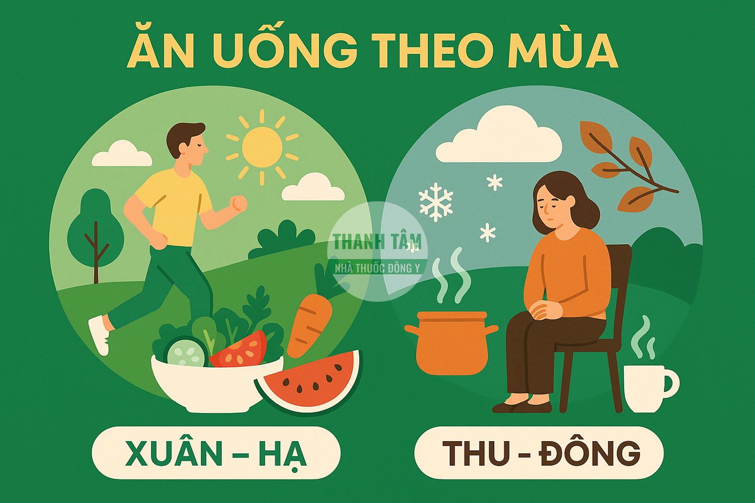 Ăn uống theo mùa | Nhà thuốc Thanh Tâm