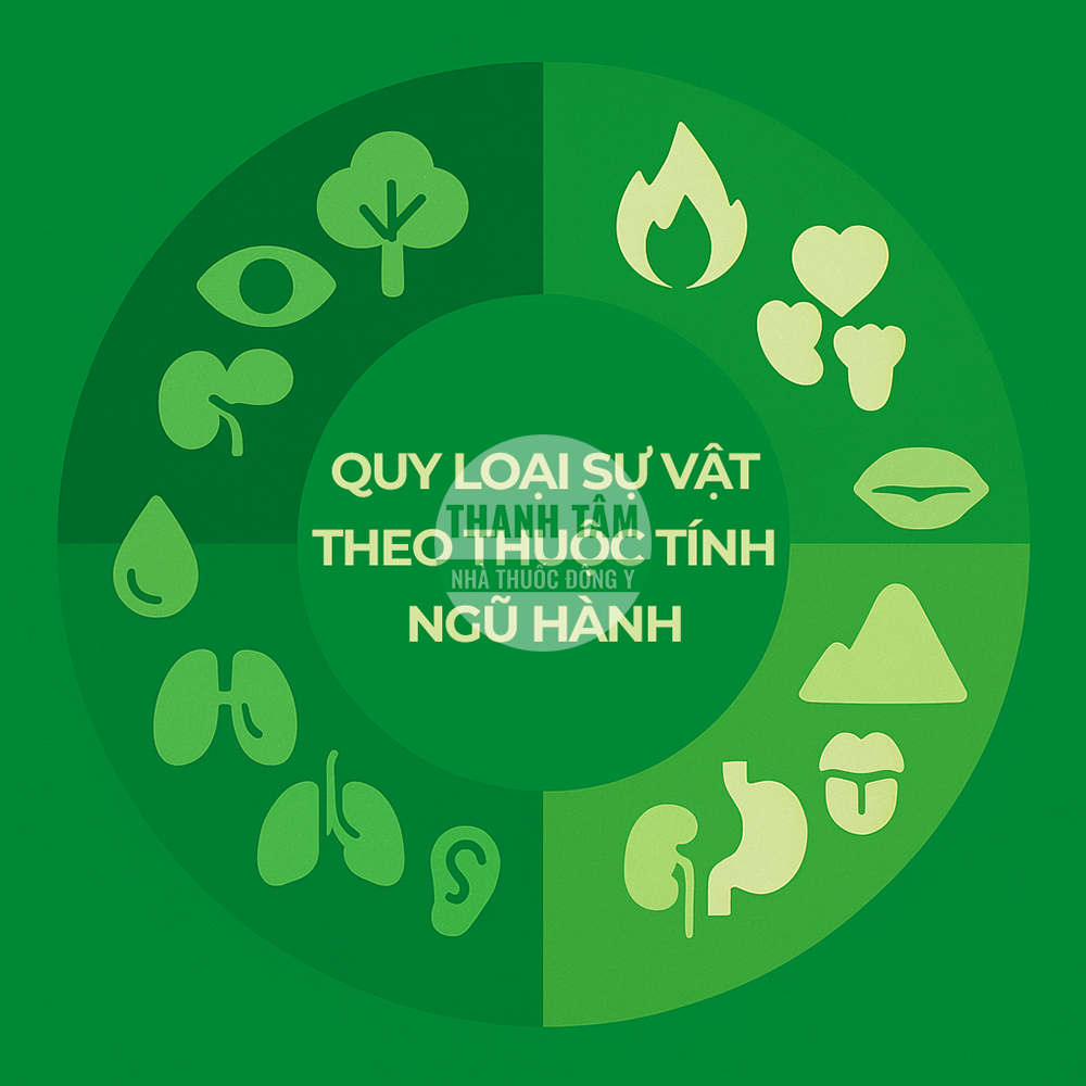 Quy loại sự vật theo thuộc tính của ngũ hành