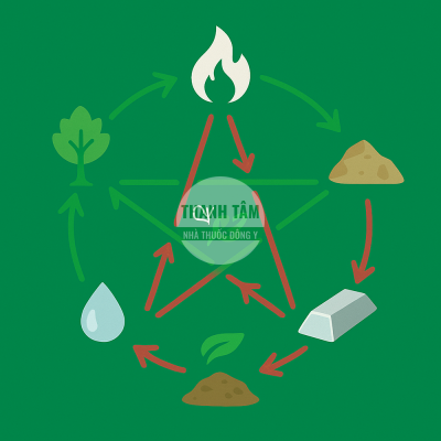 Tương sinh, tương khắc và chế hóa của ngũ hành