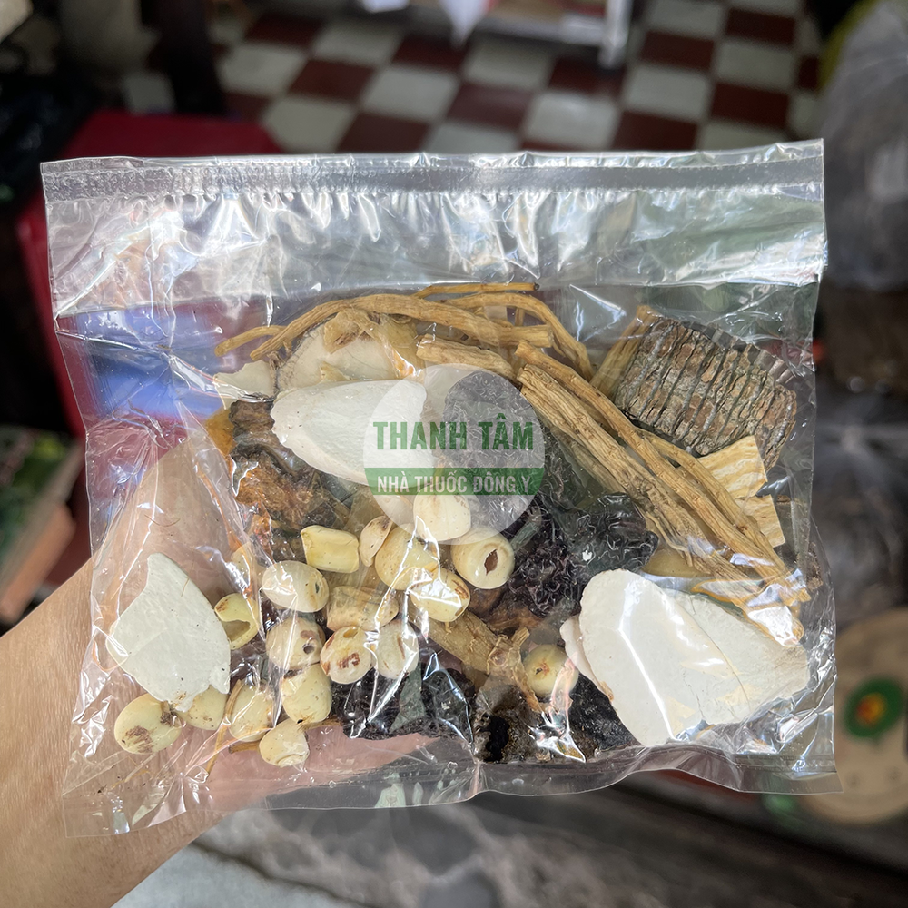 Thang Tiềm gà thuốc bắc mặt sau | Nhà thuốc Thanh Tâm