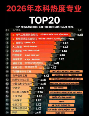 Top 20 ngành học Đại học hot nhất năm 2026 | Cửa hàng Dược liệu Thanh Tâm