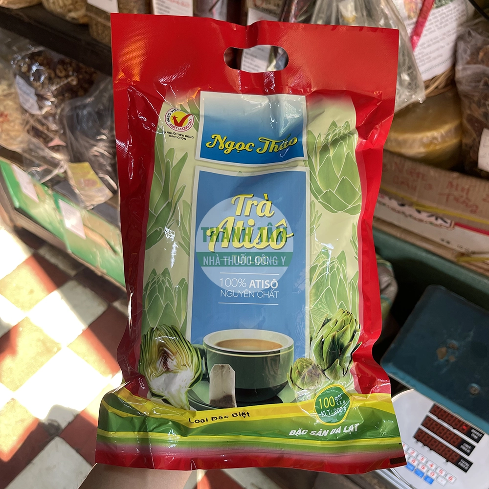Artichoke Tea Bags Red Package Front | Thanh Tam Herbs