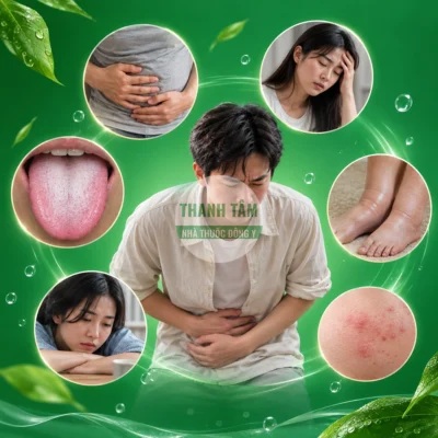 Biểu hiện thường liên quan đến Thấp tà