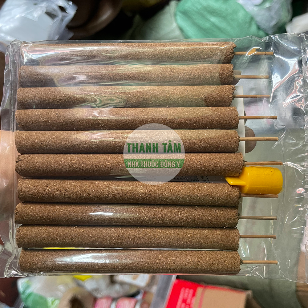 Tuệ Hải Đường Nhang Ngải cứu loại trung 10 cây mặt sau | Cửa Hàng Dược Liệu Thanh Tâm